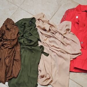 Red Studded Women's Jacket